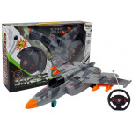 Stíhačka 26 cm RC - sivá